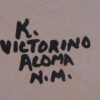 Acoma Kathy Victorino Large Handmade and Hand Painted Polychrome Lightning Pattern Jar - Image 4
