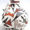 Acoma Judy Lewis Small Polychrome Handmade and Hand Painted Jar with Boy and Animals - Image 5