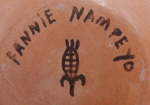 Hopi Fannie Nampeyo Handmade and Hand Painted Migration Pattern Jar