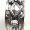 Navajo Will Denetdale Green Turquoise and Sterling Silver Cuff Bracelet - Image 3