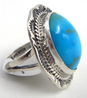 Navajo Turquoise and Sterling Silver Ring