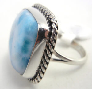 Navajo Larimar and Sterling Silver Ring