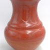 Santa Clara large handmade, etched and stone polished two tone red vase by Sharon Naranjo Garcia