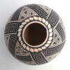 Mata Ortiz Alicia Cota Renteria Handmade and Hand Painted Black and White Multi-Pattern Round Ribbon Jar - Image 3