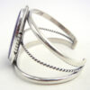Navajo Large Charoite and Sterling Silver Cuff Bracelet - Image 3