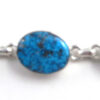 Navajo Five Stone Turquoise and Sterling Silver Link Bracelet - Image 4