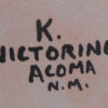 Acoma Kathy Victorino Handmade and Hand Painted Polychrome Butterfly Design Jar - Image 4