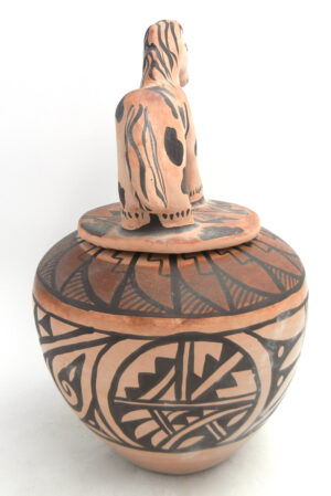 Isleta Diane Wade Large Handmade Jar with Horse Lid