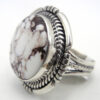 Navajo Wild Horse and Sterling Silver Ring - Image 3