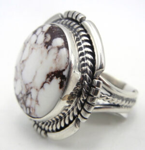 Navajo Wild Horse and Sterling Silver Ring