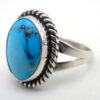 Navajo Small Turquoise and Sterling Silver Ring - Image 3