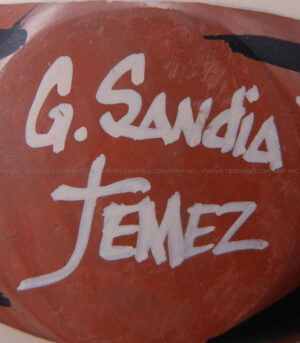 Jemez Geraldine Sandia Handmade, Hand Painted and Polished Polychrome Wedding Vase