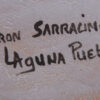 Laguna Myron Sarracino Handmade and Hand Painted Polychrome Tularosa and Weather Pattern Jar - Image 4