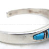 Navajo Melissa Willie Multi-Stone and Sterling Silver Inlay Cuff Bracelet - Image 3