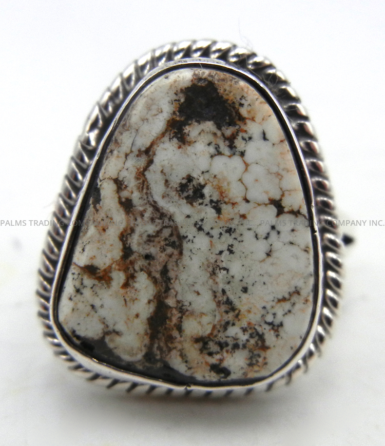 Navajo wild horse and sterling silver ring by Juan Guerro