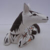 Acoma Judy Lewis Handmade and Hand Painted Polychrome Horse Figurine - Image 3