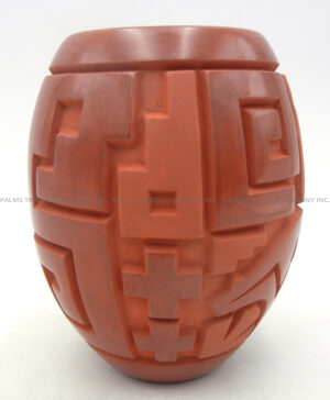 Navajo Harrison Begay, Jr. Handmade, Etched and Polished Multi-Pattern Jar - Image 3