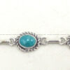 Navajo Multi-Stone and Sterling Silver Link Bracelet - Image 3