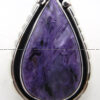 Navajo charoite and sterling silver ring
