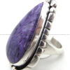 Navajo Charoite and Sterling Silver Ring - Image 3