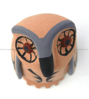 Jemez Diane Lucero Small Handmade and Hand Painted Owl Figurine - Image 6