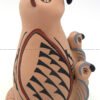 Jemez Diane Lucero Handmade Owl Figurine with Two Owlets - Image 5